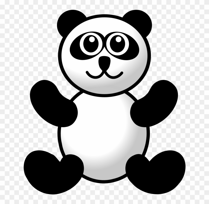 Clip Art Panda - Cartoon Giant Panda Face - Png Download