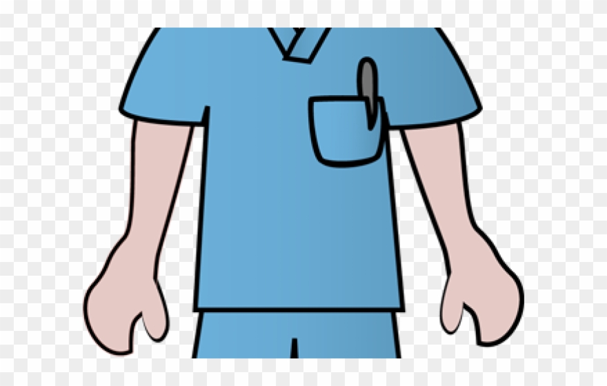 Nurse Clipart Sign - Doctor Scrubs Clip Art - Png Download