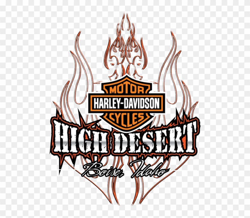 High Desert Harley Davidson Night Clipart