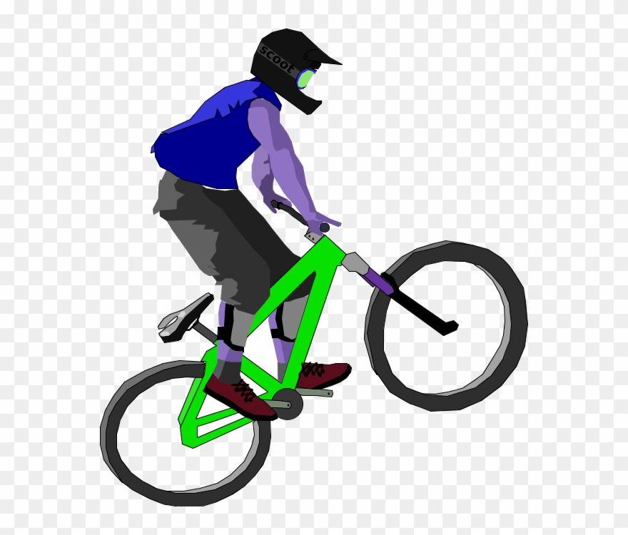 Harley Davidson Rider Clip Art Clipart - Clip Art Transparent Background Bike Riding - Png Download