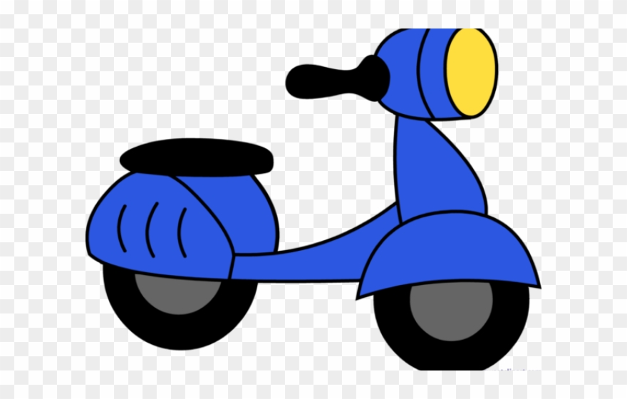 Scooter Clipart Little Red - Clip Art Of Scooter - Png Download