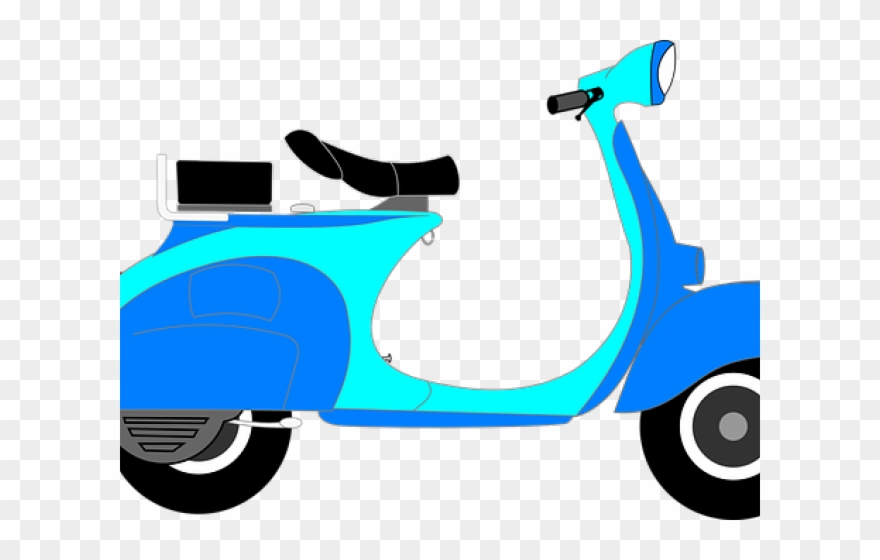 Scooter Clipart Scotter - Moped Clipart - Png Download