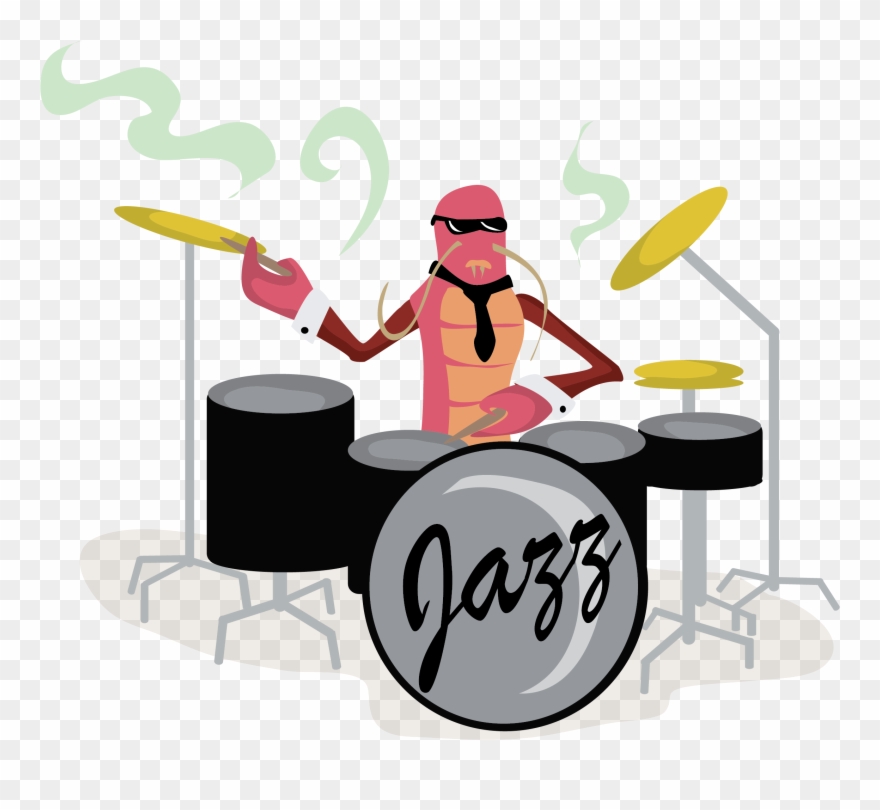 Crawfish Playing Drums Free Vector Clip Art - Don Scaletta & The Jazz Project Salutes Stan Kenton, - Png Download