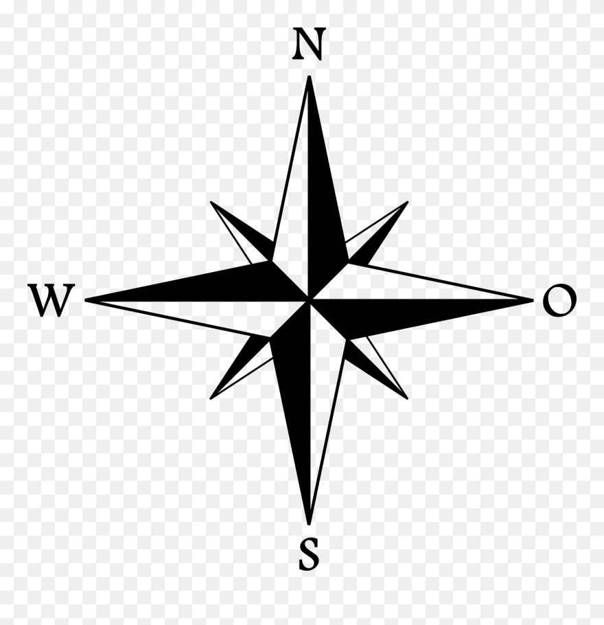 Wind Rose Compass Rose Cardinal Direction - Rosa Dos Ventos Png Clipart