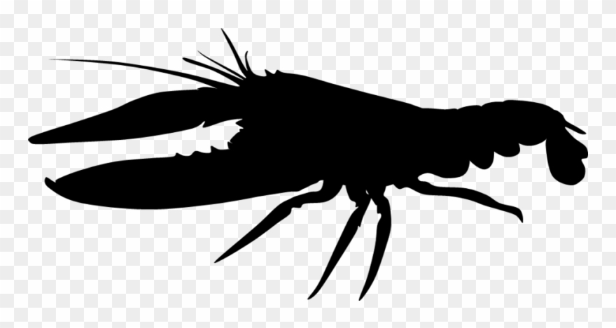 Banner Free Download Crawfish Clipart Silhouette - Clip Art - Png Download