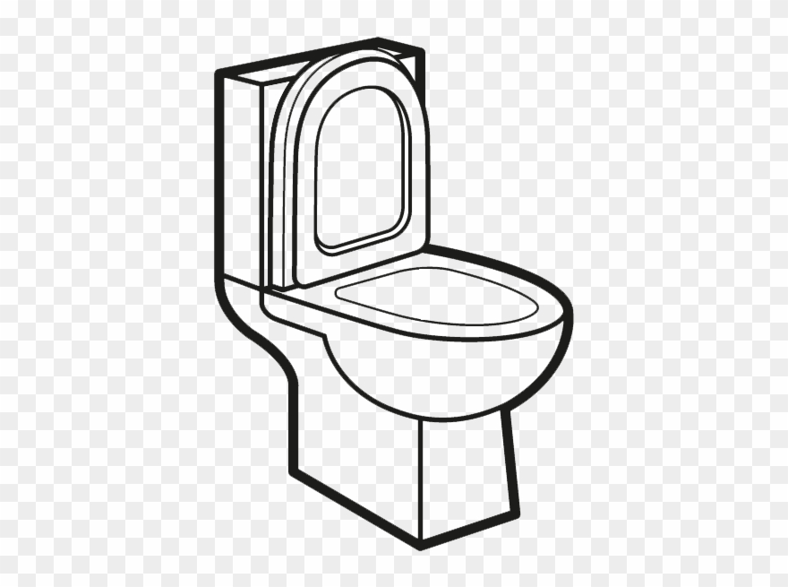 Clipart Homey Idea Toilet Clipart Toilet Clipart Clipart - Transparent Bathroom Clipart - Png Download