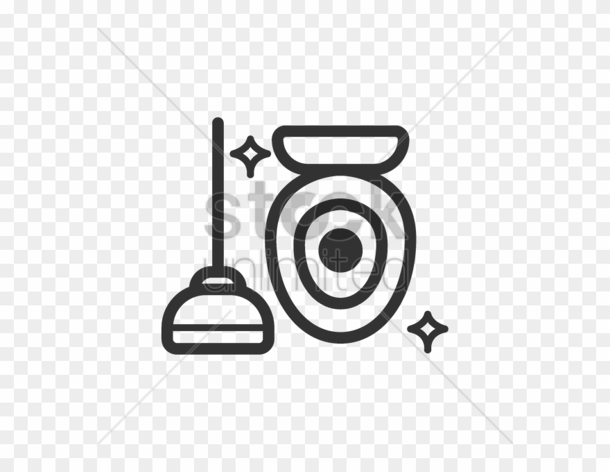 Plunger Clipart Plunger Toilet Clip Art - Png Download