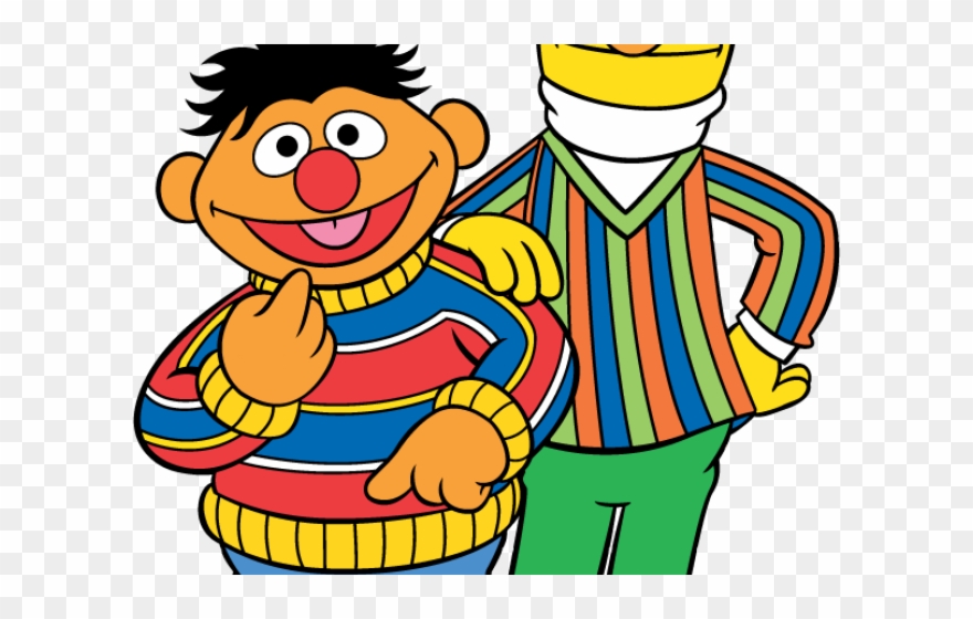 Sesame Street Clipart Muppet - Sesame Street Ernie Cartoon - Png Download