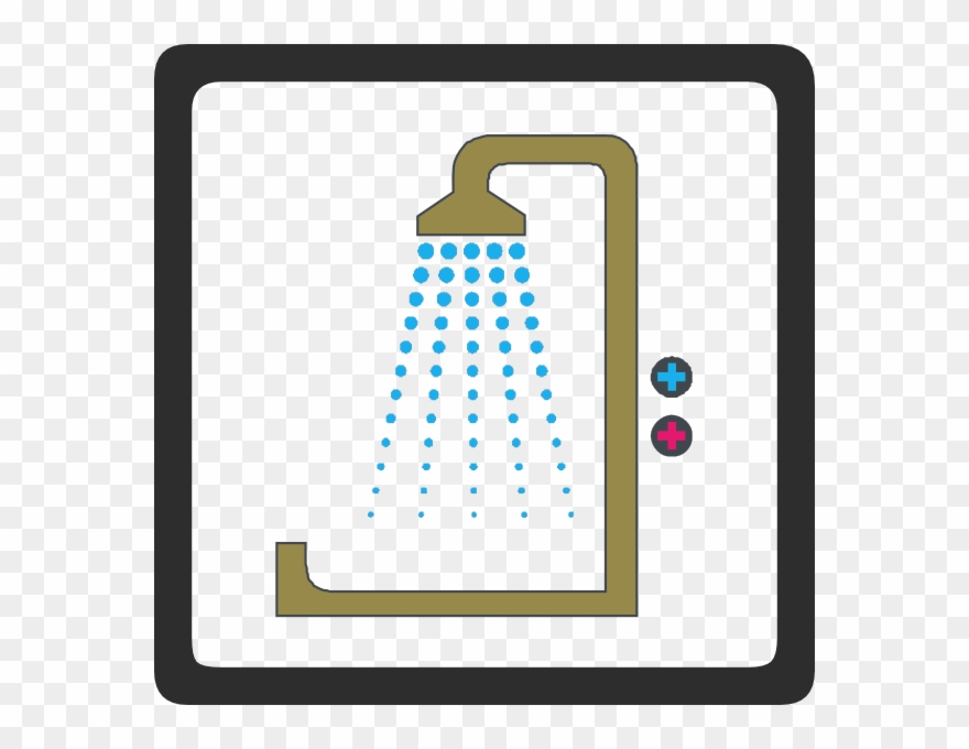 Bathroom - 浴室 標誌 Clipart