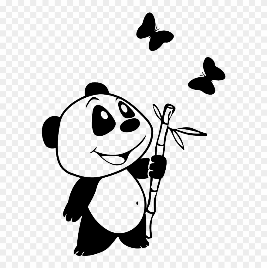Panda Stickers, Panda Sticker, Teddy Bear Decal, Cheap - Sticker De Oso Panda Clipart