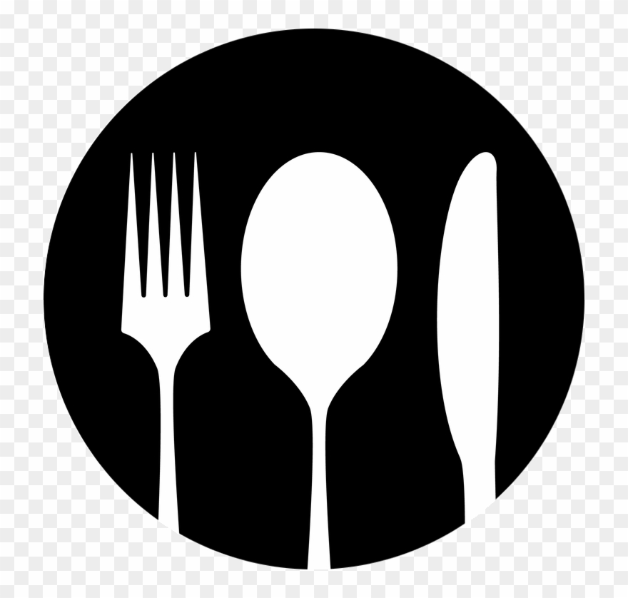 Spoon And Fork Crossed - Spoon And Fork Png Clipart