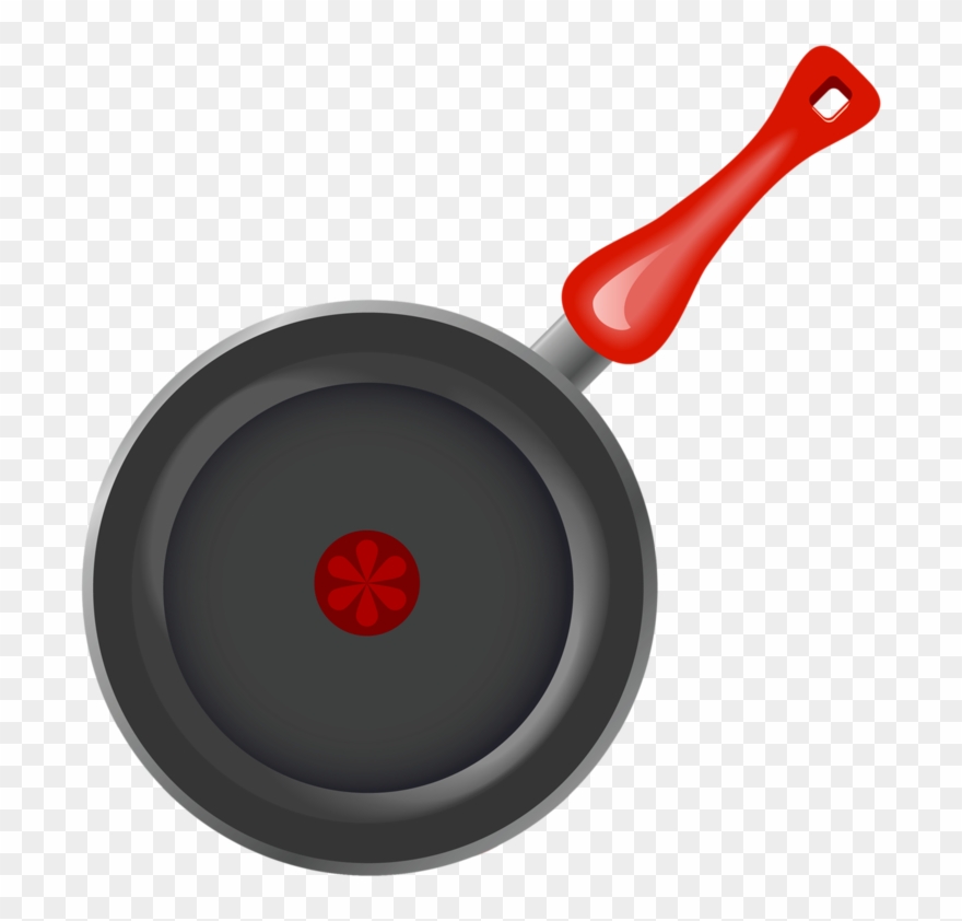 Recipe Cardskitchen Utensilsbirthday - Fry Pan Cartoon Png Clipart