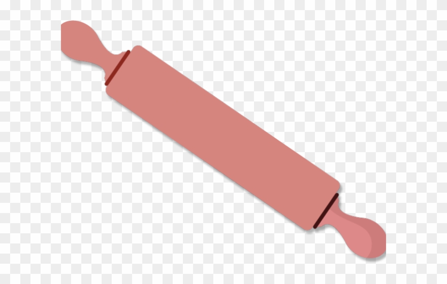 Pink Clipart Rolling Pin - Rolo De Macarrão Desenho Png Transparent Png