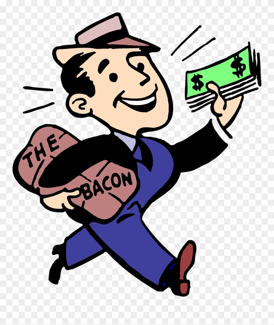 Men Clipart Money - Bring Home The Bacon - Png Download