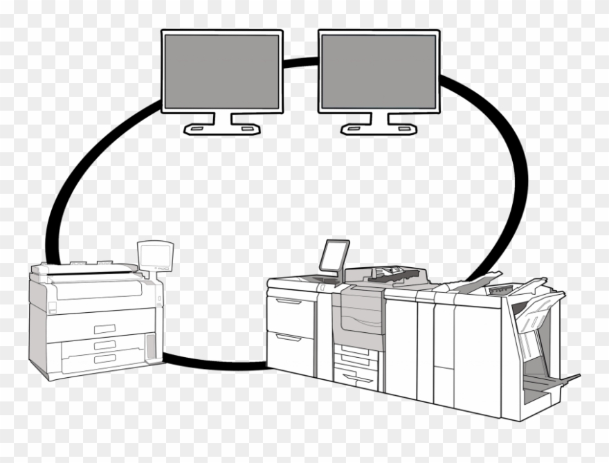 How Connectivity Works - Photocopier Clipart
