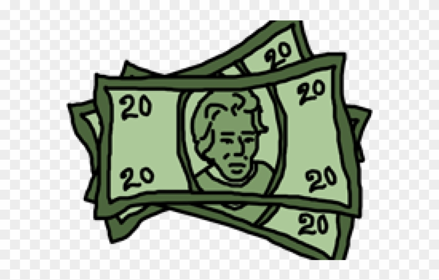 Dollar Clipart $20 - $20 Bill Clipart - Png Download
