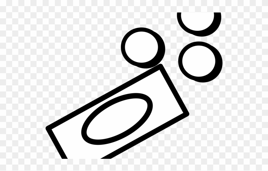 White Clipart Money - Cartoon Money Black And White - Png Download