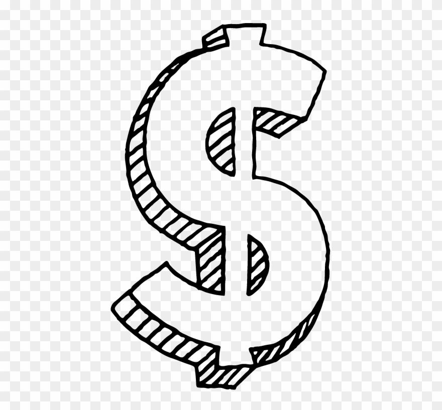 Dollar Sign Doodle Png Clipart