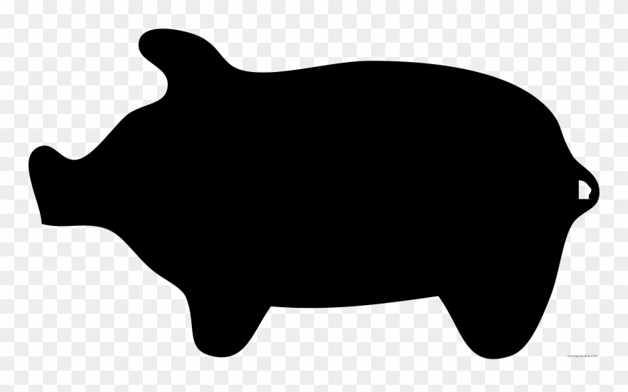 Piggy Silhouette Clipart