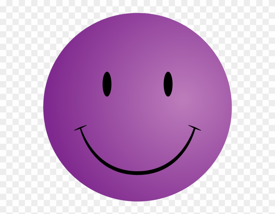 Started By - Purple Smiley Face Png Clipart