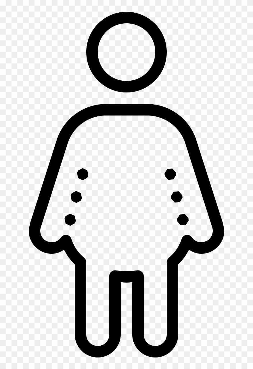 Fat Man Icon - Homme Gros Icone Clipart