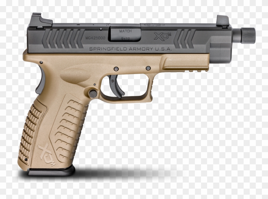 Graphic Royalty Free Stock M Full Size Mm Threaded - Springfield Xd Mod 2 Threaded Barrel Clipart