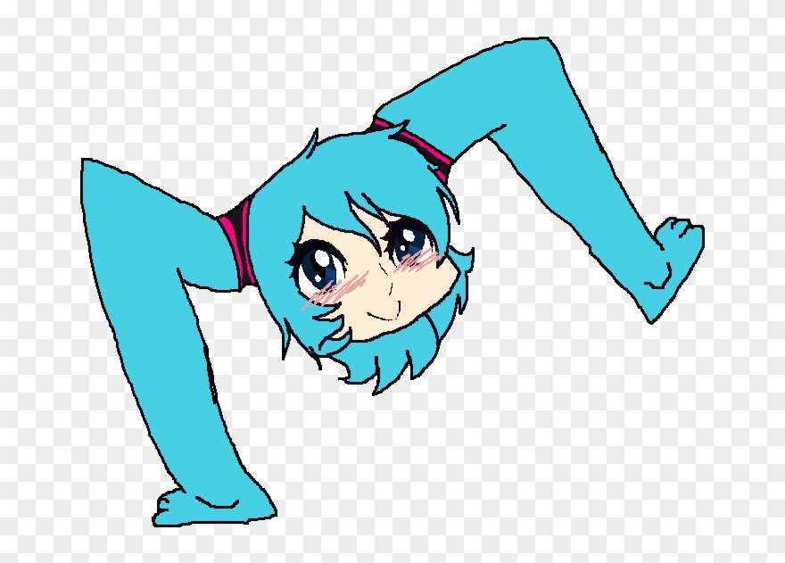 Legs Clipart Animated Gif - Miku Meme Gif - Png Download