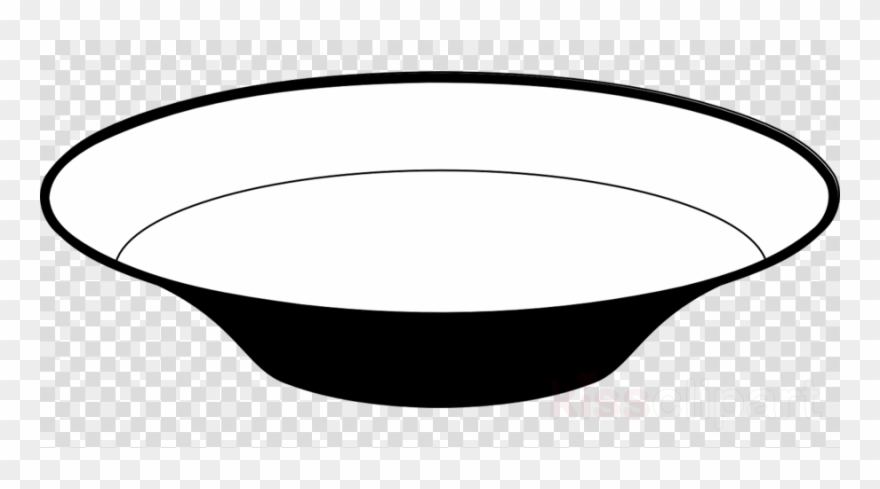Dish Black And White Clipart Tableware Bowl Clip Art - Brace Mouth Clipart - Png Download