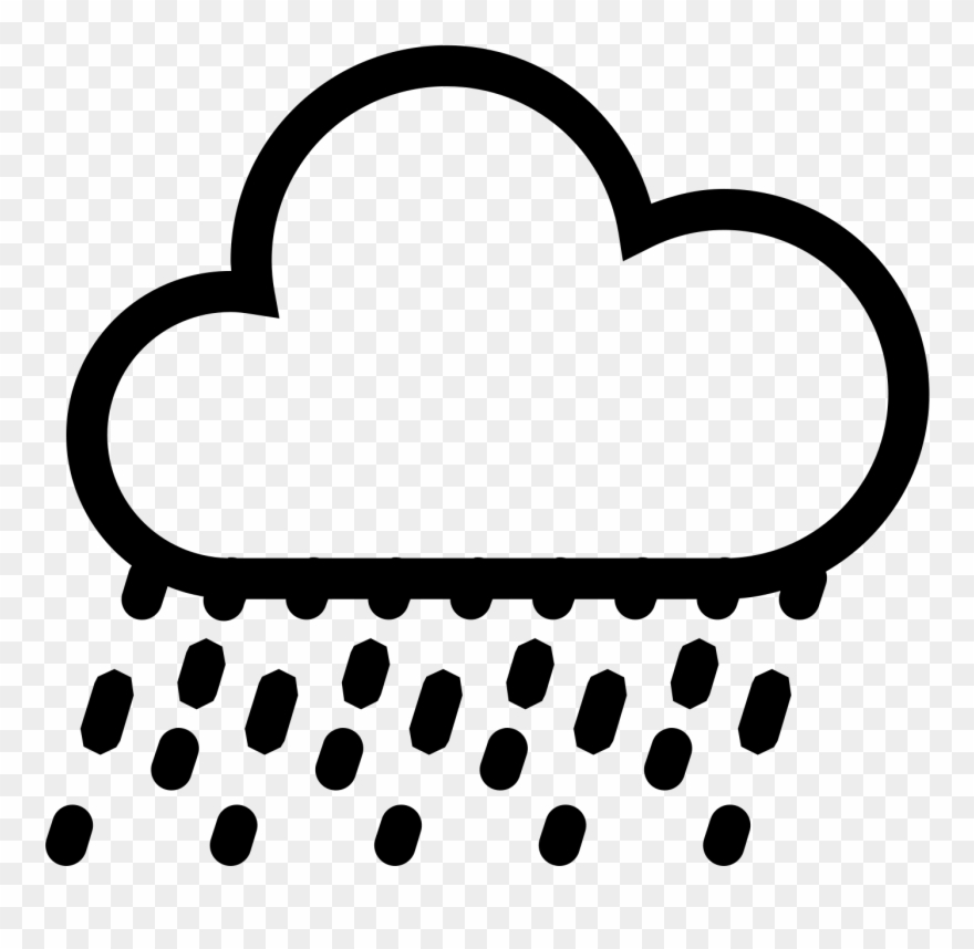 Torrential Rain Icon - Cloud With Lightning Icon Clipart