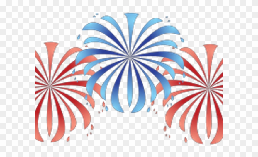4th Of July Fireworks Clip Art - Png Download