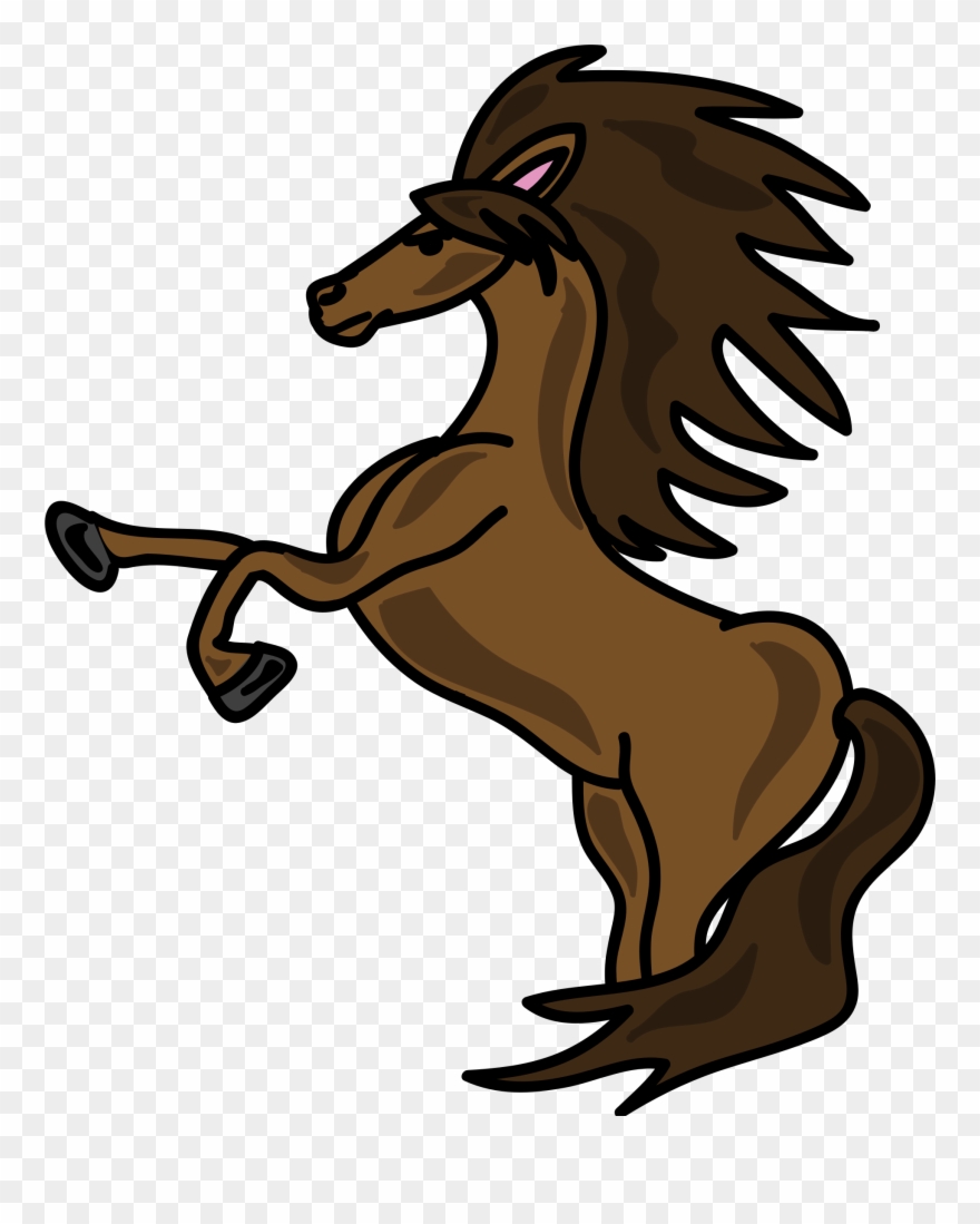 Brown Big Image Png - Cartoon Stallion Clipart