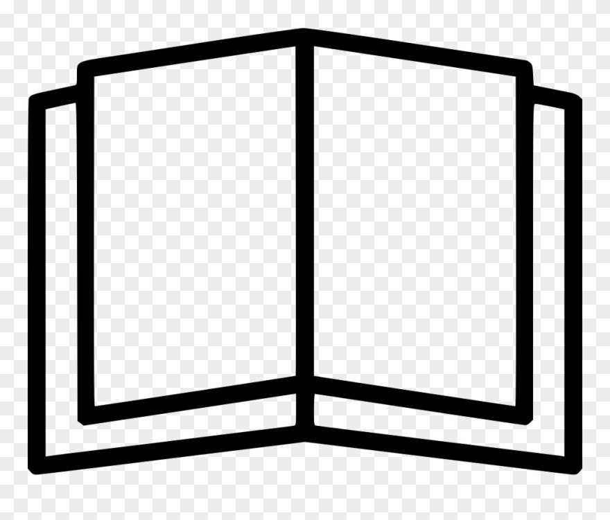 Blank Open Book Comments - Royalty Free Book Icon Clipart