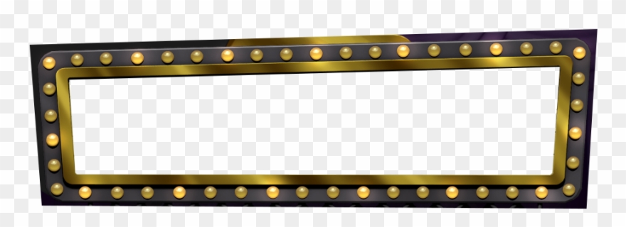 Marquee Lights Border - Portable Network Graphics Clipart