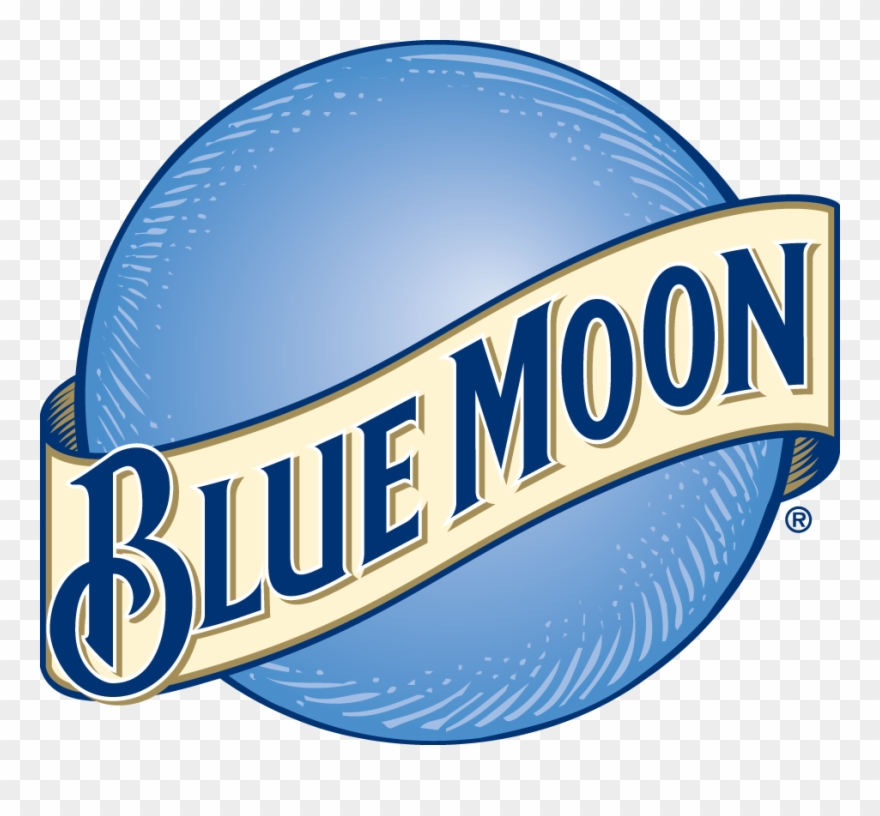 Blue Moon Beer Logo Vector Clipart