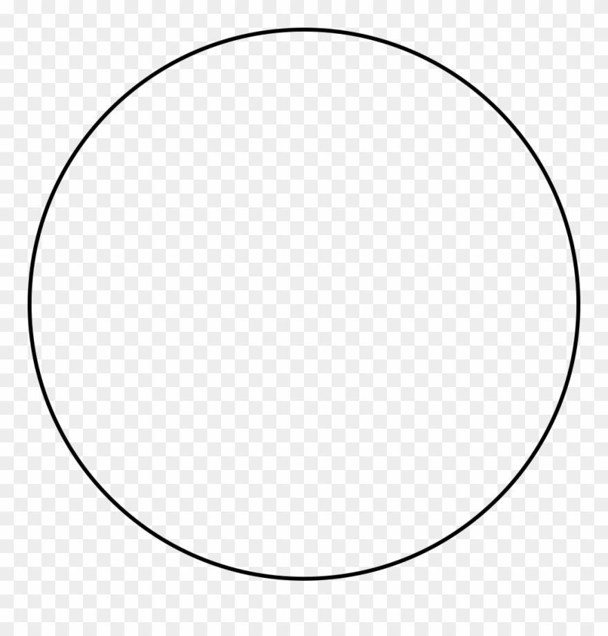 New Moon Phase Circle Comments - Circle Thin Line Clipart