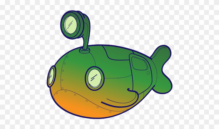 Submarine Clip Art - Cartoon - Png Download
