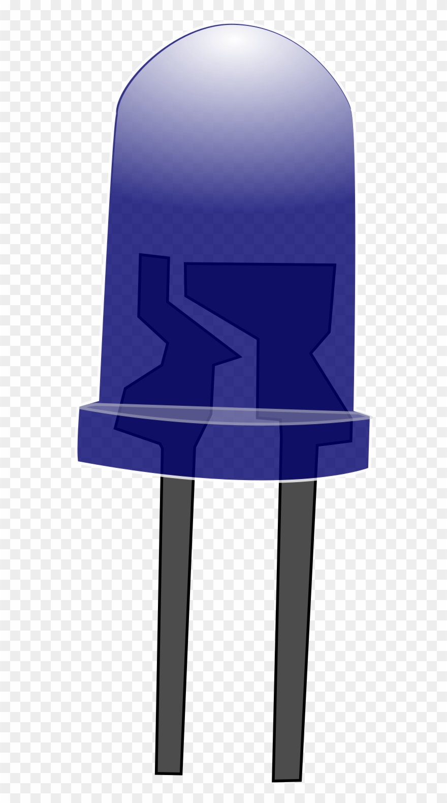 Big Image - Blue Led Off Clipart