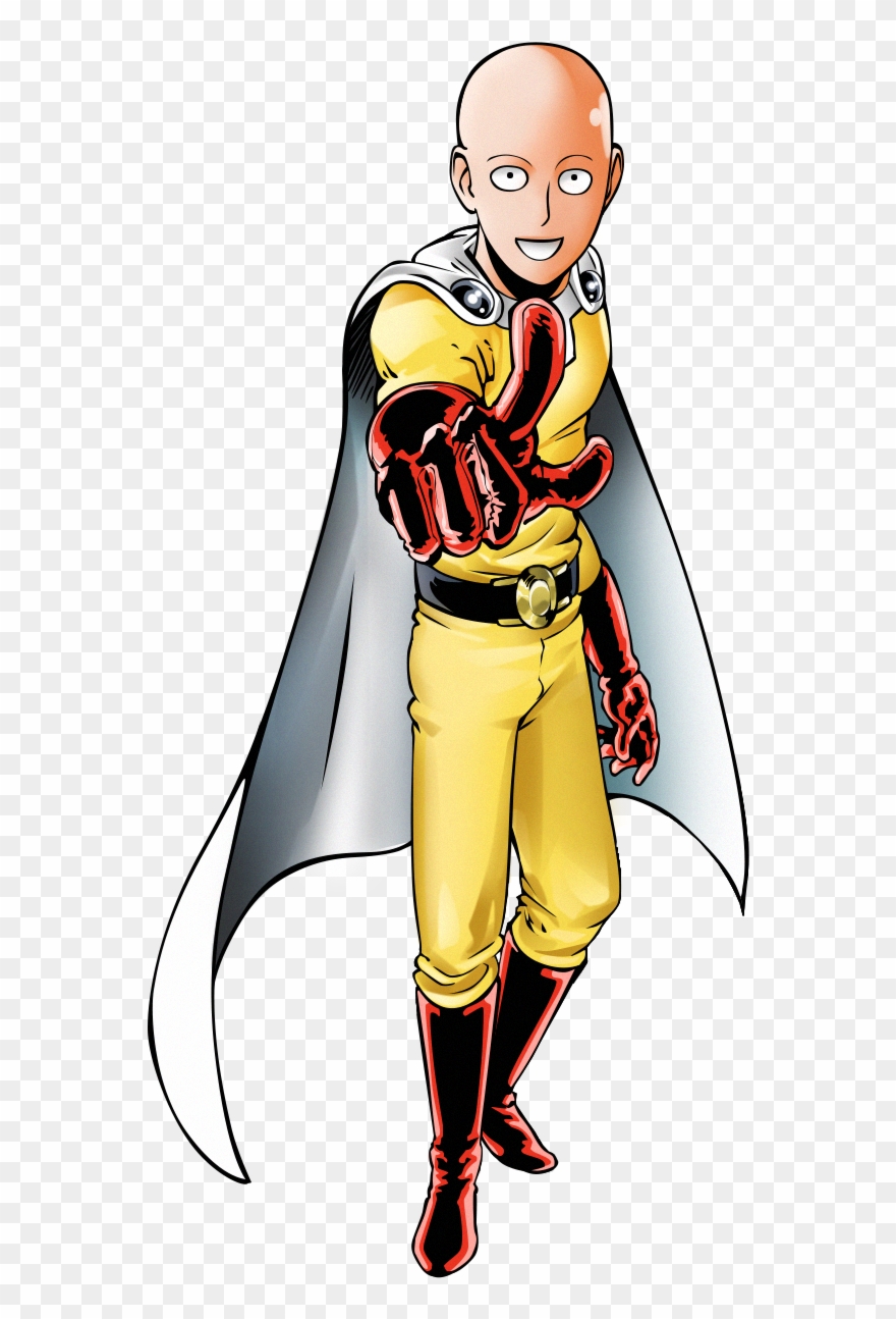 Saitama - One Punch Man Great Extra Large Frosted Glass Beer Clipart