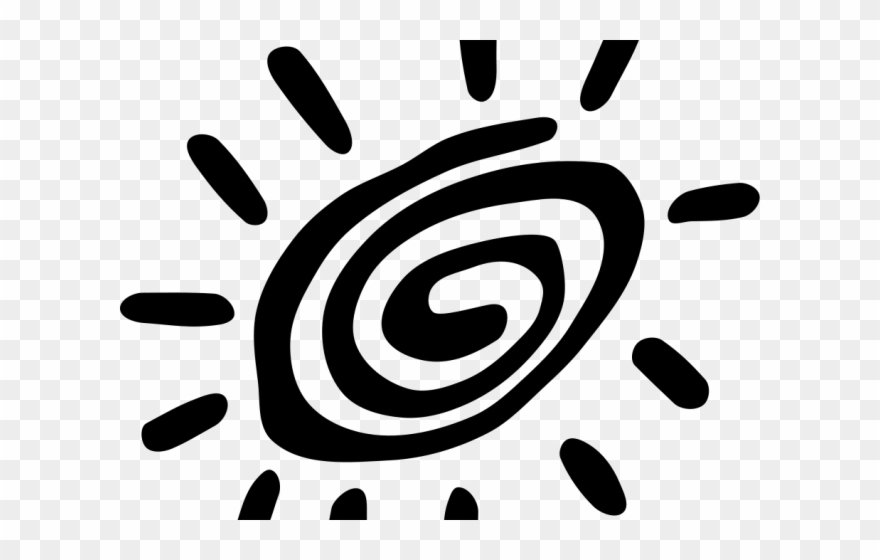 Sunshine Clipart Swirl - Tribal Rock Star Shower Curtain - Png Download