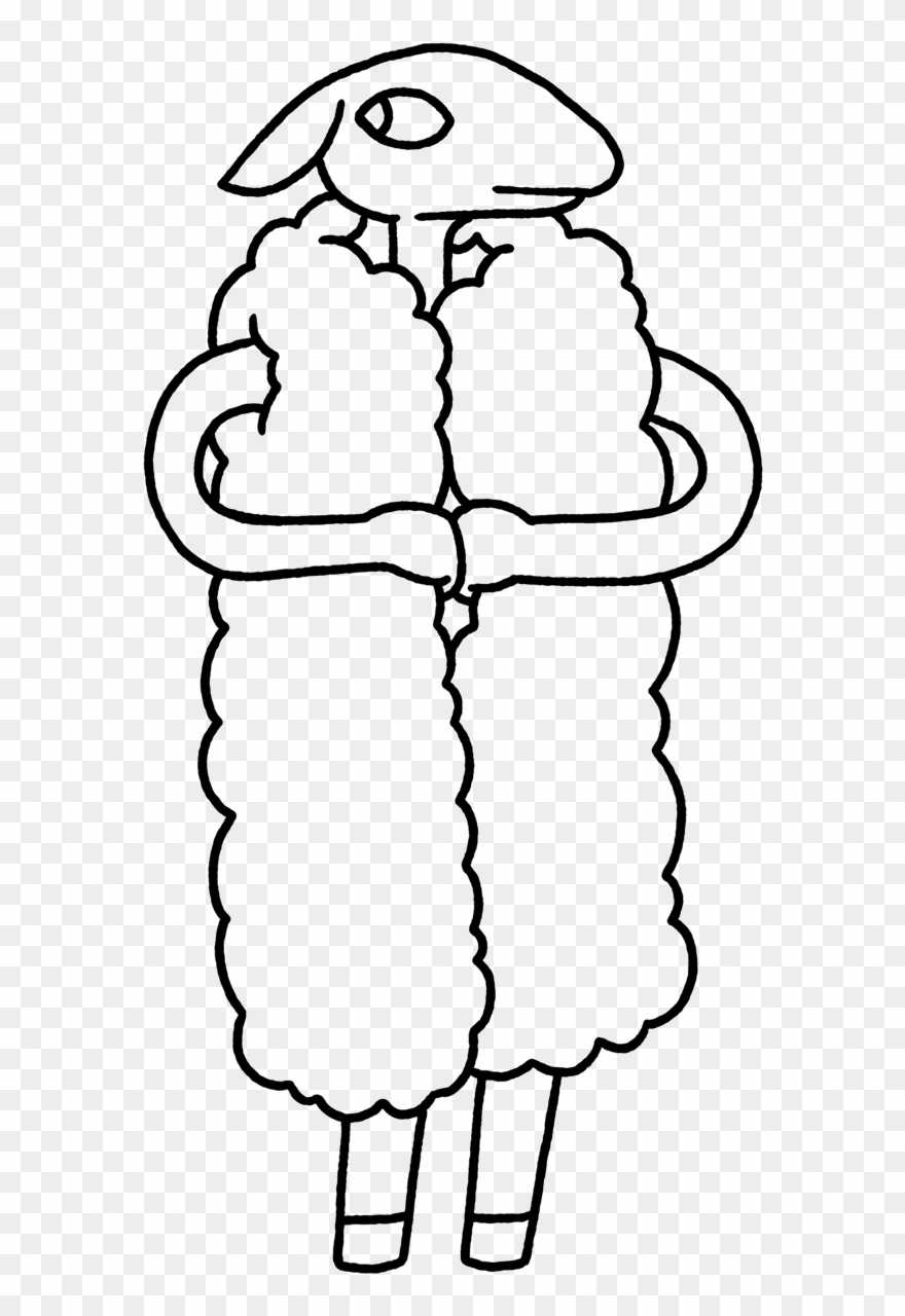 One Sheep's Painlessly Shorn Coat Produces Enough Wool Clipart