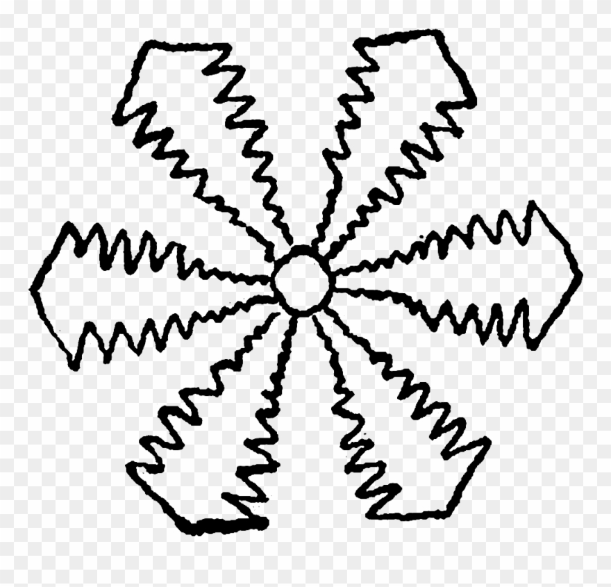 Digital Stamp Design - The First Snowflake Clipart