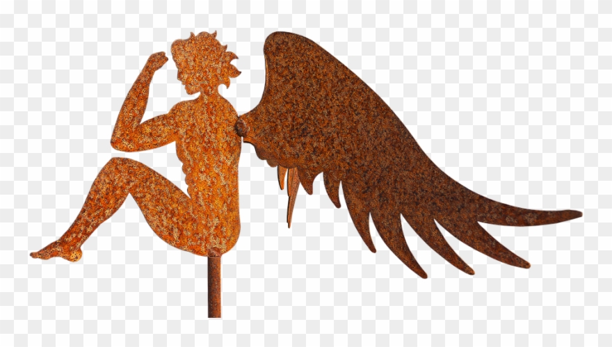 Angel, Guardian Angel, Metal Figure, Handmade, Art - Art Clipart