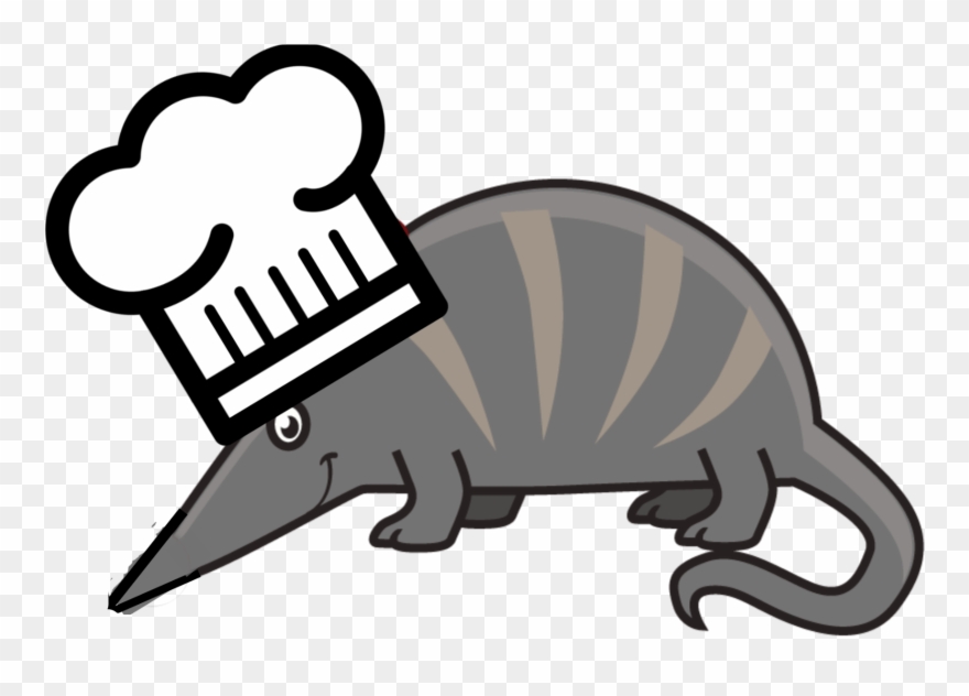 Healthy Recipes Cooking Armadillo - Drawing Clipart