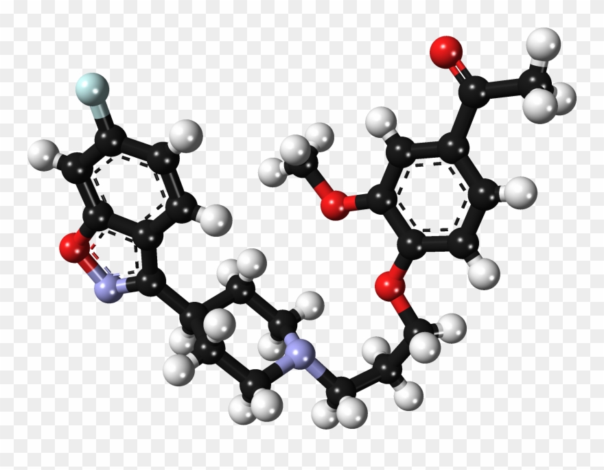 Ball And Stick Model Of Hydroxylated Lecithin Clipart