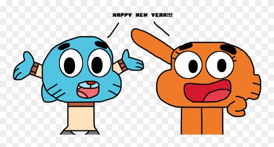 From Gumball & Darwin And The Beaks Family To You Happy - Happy Birthday Gumball Clipart