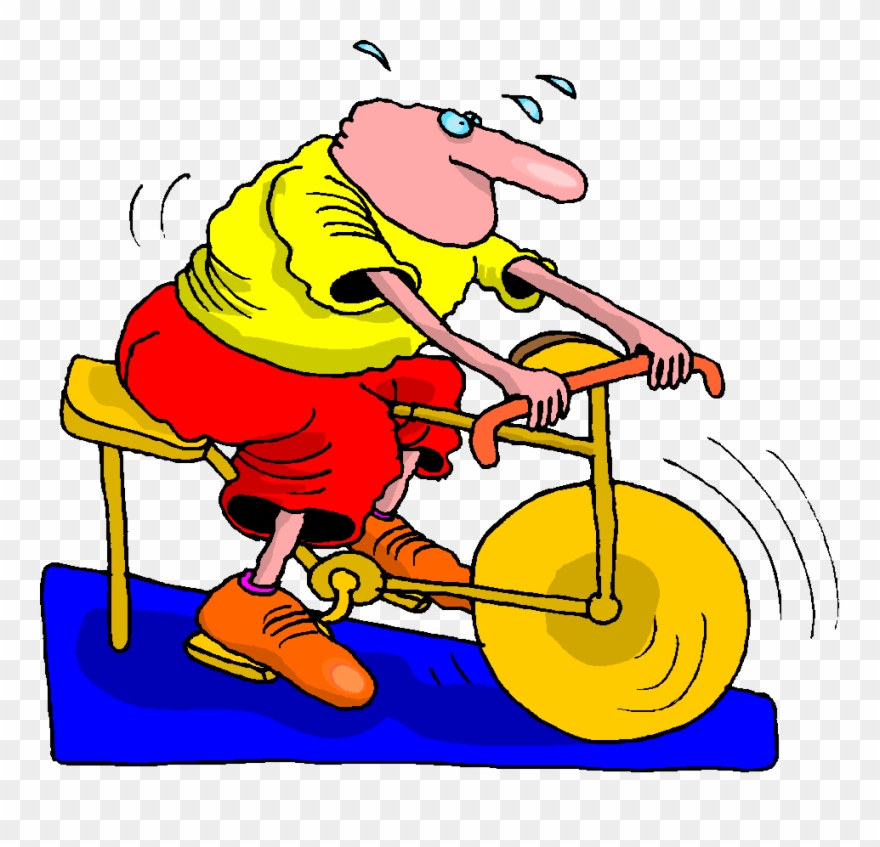 Exercise Gym, Exercise Bike Clipart