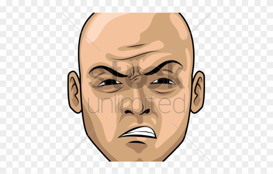 Editingsoftware Clipart Angry Man Face - Anger - Png Download