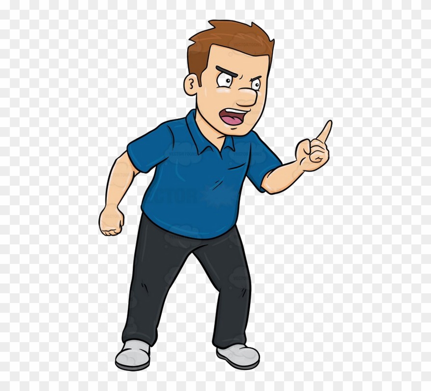 Angry Person Png Pic - Angry Man Cartoon Png Clipart