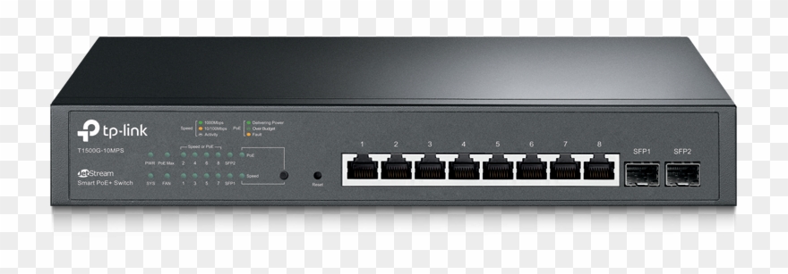 3af/at Compliant Poe Ports, Ip Mac Port Binding, Acl, - Tp Link T1500g 10mps Clipart