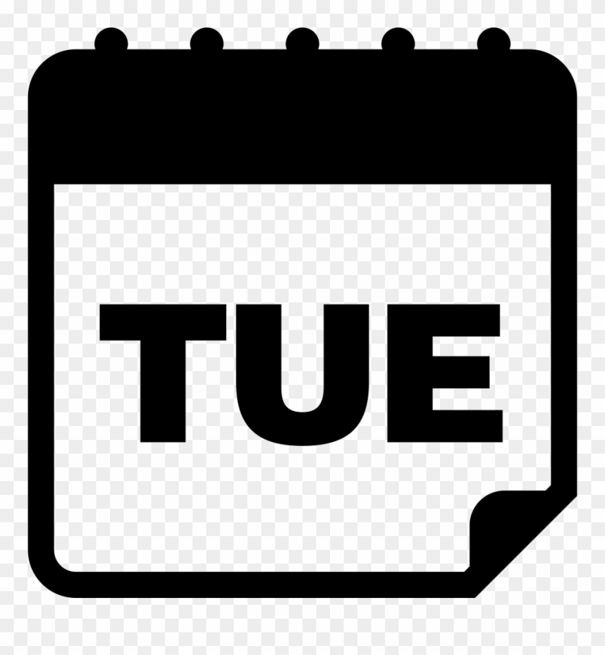 Tuesday Daily Calendar Page Comments Clipart